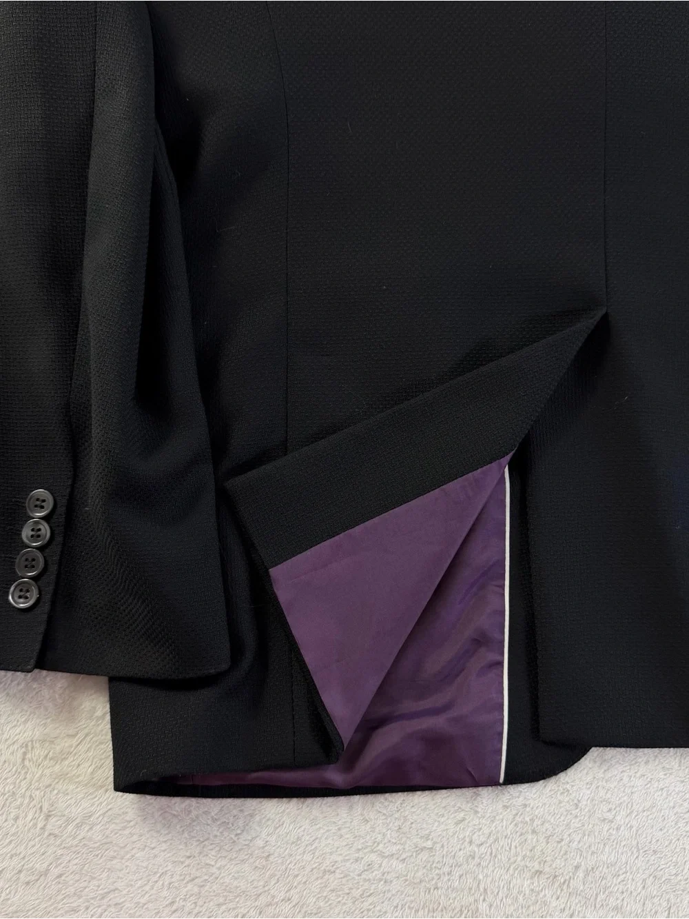 BOSS Hugo Boss The Clash Black Virgin Wool Blazer 42R